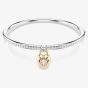 Swarovski Idyllia Mixed Metal Pink Heart Bangle 5737266 (M)