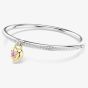 Swarovski Idyllia Mixed Metal Pink Heart Bangle 5737266 (M)