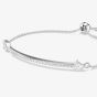 Swarovski Idyllia Rhodium Plated Silver Arrow Sliding Bracelet 5741523