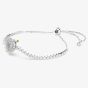 Swarovski Idyllia Rhodium Plated Arrow Heart Sliding Bracelet 5742022