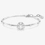 Swarovski Constella Rhodium Plated Round Cut Zirconia Bracelet 5743523