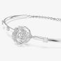 Swarovski Constella Rhodium Plated Round Cut Zirconia Bracelet 5743523