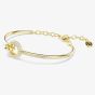 Swarovski Dextera Gold Tone Plated Crystal Set Bracelet 5743568