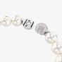 Swarovski Matrix Rhodium Plated White Crystal Pearl Bracelet 5747747