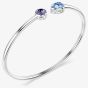 Swarovski Chroma Rhodium Plated Mixed Cut Crystal Bangle 5741780
