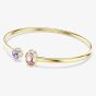 Swarovski Chroma Gold Tone Plated Mixed Cut Crystal Bangle 5738475