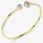 Swarovski Chroma Gold Tone Plated Mixed Cut Crystal Bangle 5738475