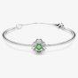 Swarovski Una Angelic Rhodium Plated Clover Bangle 5757791