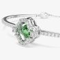 Swarovski Una Angelic Rhodium Plated Clover Bangle 5757791
