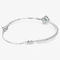 Swarovski Una Angelic Rhodium Plated Clover Bangle 5757791