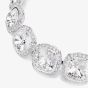 Swarovski Una Angelic Rhodium Plated Cushion Multi Halo Bracelet 5751558