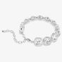 Swarovski Una Angelic Rhodium Plated Cushion Multi Halo Bracelet 5751558