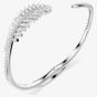 Swarovski Vienna Rhodium Plated Medium Feather Bangle 5754275