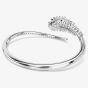 Swarovski Vienna Rhodium Plated Medium Feather Bangle 5754275
