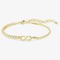 Swarovski Matrix 18ct Yellow Gold Plated Half Tennis Bracelet 5753925