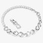 Swarovski Matrix Rhodium Plated S Link Half Tennis Bracelet 5753926