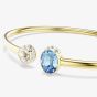 Swarovski Chroma 18ct Yellow Gold White & Blue Bangle 5757998