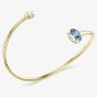 Swarovski Chroma 18ct Yellow Gold White & Blue Bangle 5757998