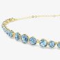 Swarovski Imaber 18ct Yellow Gold Plated Blue Bracelet 5757824