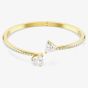 Swarovski Mesmera 18ct Yellow Gold Heart Cut Medium Bangle 5733474