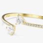 Swarovski Mesmera 18ct Yellow Gold Heart Cut Medium Bangle 5733474