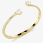 Swarovski Mesmera 18ct Yellow Gold Heart Cut Medium Bangle 5733474