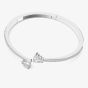 Swarovski Mesmera Rhodium Plated Heart Cut Small Bangle 5535354