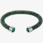 Swarovski Crystaldust Green Crystal Cuff Bangle