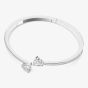 Swarovski Attract Soul White Crystal Heart Bangle 5518814 M