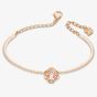 Swarovski Sparkling Dance Rose Gold Tone Pink and White Crystal Bangle 5516476 M