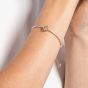 Swarovski Sparkling Dance Rose Gold Tone Pink and White Crystal Bangle 5516476 M