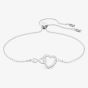 Swarovski Infinity Heart White Crystal Toggle Bracelet  5524421 M