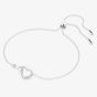Swarovski Infinity Heart White Crystal Toggle Bracelet  5524421 M