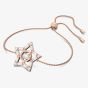 Swarovski Stella Rose Gold Tone Plated Crystal Star Bracelet 5617882