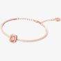 Swarovski Millenia Rose Gold Tone Plated Pink & White Crystal Bangle 5620555