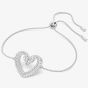 Swarovski Ladies Una Pave Swan Heart Bracelet 5625534