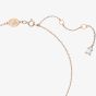 Swarovski Ladies Constella Rose Gold-Plated Halo Necklace 5636272