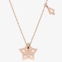 Swarovski Ladies Stella Rose Gold Plated Star Necklace 5645463