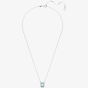 Swarovski Ladies Millenia Rhodium Plated Blue Octagon Necklace 5640289
