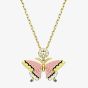 Swarovski Idyllia Gold Plated Butterfly Necklace 5658857