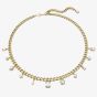 Swarovski Dextera White Mixed Cuts Gold Tone Plated Necklace 5663338