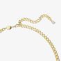 Swarovski Dextera White Mixed Cuts Gold Tone Plated Necklace 5663338