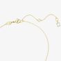 Swarovski Dextera White Interlocking Loop Gold Tone Plated Necklace 5668820