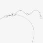 Swarovski Dextera White Interlocking Loop Rhodium Plated Necklace 5670251
