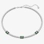 Swarovski Matrix Green Mixed Cuts Rhodium Plated Tennis Necklace 5666168