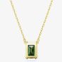 Swarovski Matrix Green Mixed Cuts Gold Tone Plated Necklace 5677141