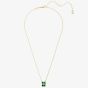 Swarovski Matrix Green Mixed Cuts Gold Tone Plated Necklace 5677141