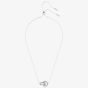 Swarovski Hollow Blue Interlocking Loop Necklace 5663504