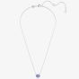 Swarovski Constella Blue Oval Cut Rhodium Plated Necklace 5671809