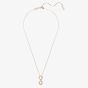 Swarovski Hyperbola Rose Gold Plated Inifinity Pendant Necklace 5677623